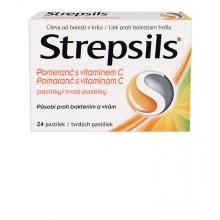 STREPSILS Pomaranč s vitamínom C 24 pastiliek