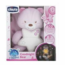 Chicco Goodnight Bear luminous bear, night light, pink