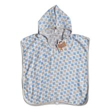 XKKO BMB Scandinavian Cross Bambusové pončo, baby blue, veľ. 1,  1-2roky