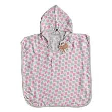 XKKO BMB Scandinavian Cross Bambusové pončo, baby pink, veľ. 1, 1-2roky