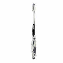 Jordan Individual Reach Colored Toothbrush, Black with Spots, Soft