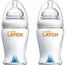 Munchkin MUNCHKIN LATCH, Set of baby bottles with anti-colic valve, 240ml, from 0m+, 2pcs