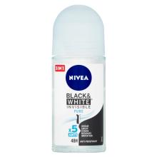 NIVEA Black & White Invisible Pure Ball antiperspirant, 50 ml