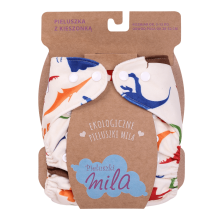 SIMED Mila Diaper pants with adjustable size and diaper, Dinosaurs