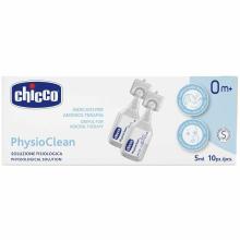 Chicco PhysioClean saline nasal solution 5ml, 10 pcs