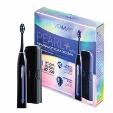 VITAMMY PEARL+ Black Sonická zubná kefka s funkciou čistenia, bielenia a masáže