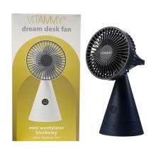 VITAMMY Dream desk fan, USB mini desk fan, black