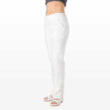Primastyle Women's medical pants ZOJA with elastic waist, white, large. 42