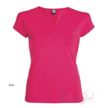 Primastyle Women's medical T-shirt with short sleeves BELLA, pink, large. XL