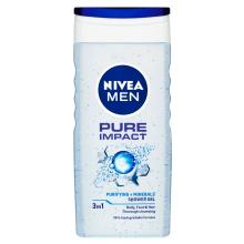 NIVEA Men Pure Impact Sprchovací gél, 250 ml