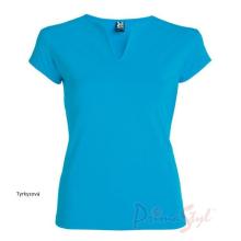 Primastyle Women's medical T-shirt with short sleeves BELLA, turquoise, size XXL