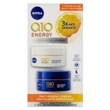 NIVEA Q10 Energy Energizujúci denný a nočný krém proti vráskam, 2 x 50 ml