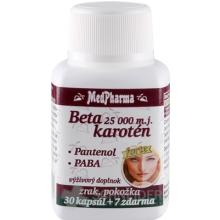 MedPharma BETAKAROTÉN 25.000 m.j.+Pantenol+PABA