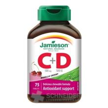 JAMIESON VITAMÍNY C a D čerešňa 500 mg/ 500 IU