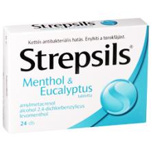 STREPSILS Mentol a Eukalyptus 24 pastiliek