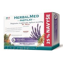 HerbalMed lozenges - sage, ginseng, extract of 20 herbs and vit.C 24 + 6 pastes.