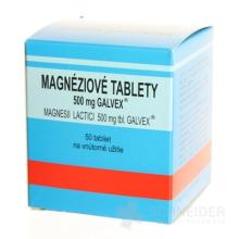 MAGNÉZIOVÉ TABLETY 500 MG-GALVEX