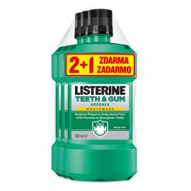 Listerine teeth & gum defense 2 + 1 free