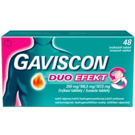 GAVISCON Duo Efekt Žuvacie tablety 48 tabliet