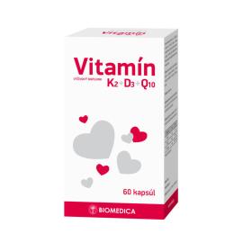 Vitamin K₂ + D₃ + Q₁₀ 60 tob.