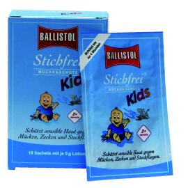Sting-free KIDS BALLISTOL body lotion in sachets