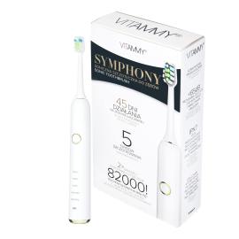 VITAMMY SYMPHONY White Sonic toothbrush with high vibration power, white