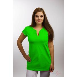 Primastyle Women's medical T-shirt with short sleeves NINA, green, large. XXL