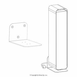 Lena Lighting Wall holder for STERILON FLOW 144W, white matt