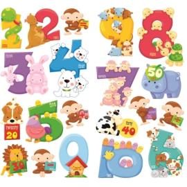 Marko 3D Wall decorations, Numbers, Animals
