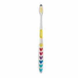 Jordan Individual Reach Colored Toothbrush, Hearts, Medium