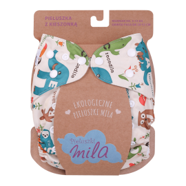 SIMED Mila Diaper pants with adjustable size and diaper, Safari