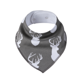 SIMED Cotton bib with impermeable PUL layer, deer