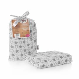 XKKO BMB wrap - towel, 120x120 - Little Stars Silver