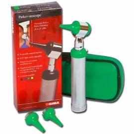 GIMA PARKER Otoscope for ENT diagnosis, green