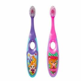 Jordan Step 2 Children's toothbrush 3-5 years, teddy bear and mermaid, 2 pcs