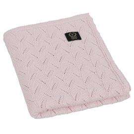 YOSOY SPRING Detská deka zo 100% česanej bavlny, 90x80 cm, svetlá ružová