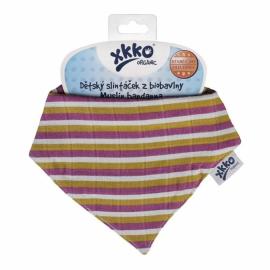 XKKO - Bib Organic Old Times Violet Stripes