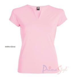 Primastyle Women's medical T-shirt with short sleeves BELLA, light pink, size XXL