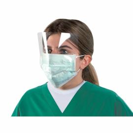 GIMA MASKOP Surgical mask with protective shield 2 in 1, 50 pcs, green