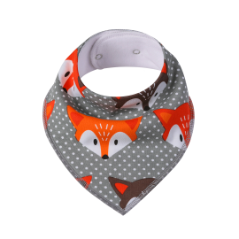 SIMED Cotton bib with impermeable PUL layer, fox