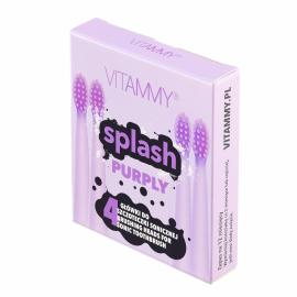 VITAMMY SPLASH, Replacement SPLASH toothbrush handles, purple, 4 pcs