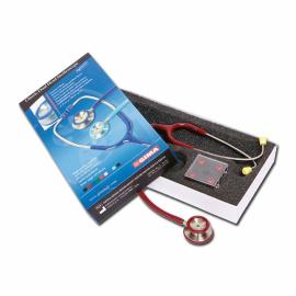 GIMA CLASSIC DUAL HEAD STETHO, Stethoscope for internal medicine, burgundy