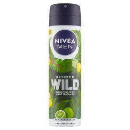 NIVEA Men Extreme Wild Fresh Citrus Fruits &amp; Mint Fragrance Sprej antiperspirant, 150 ml