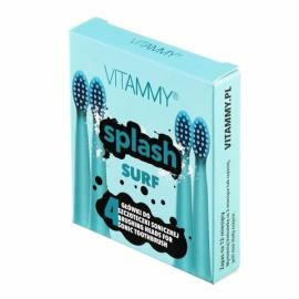 VITAMMY SPLASH, Náhradné násady na zubné kefky SPLASH, modrá/surf/, 4ks