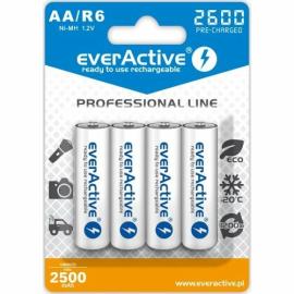 everActive PROFESSIONAL LINE R6 / AA, Rechargeable Ni-MH 2600 mAh batteries, 4 pcs