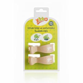 XKKO Stroller clips 2 pcs - Light brown