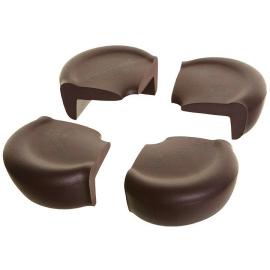 Dreambaby Round foam rubber corner protection, 4 pcs, brown