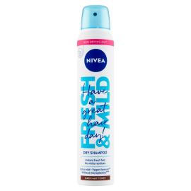 NIVEA Fresh &amp; Mild Suchý šampón pre tmavší tón vlasov, 200 ml