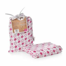 XKKO BMB wrap - towel, 120x120 - Little Stars Magenta