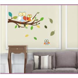 Marko Wall decorations, Owls, colorful